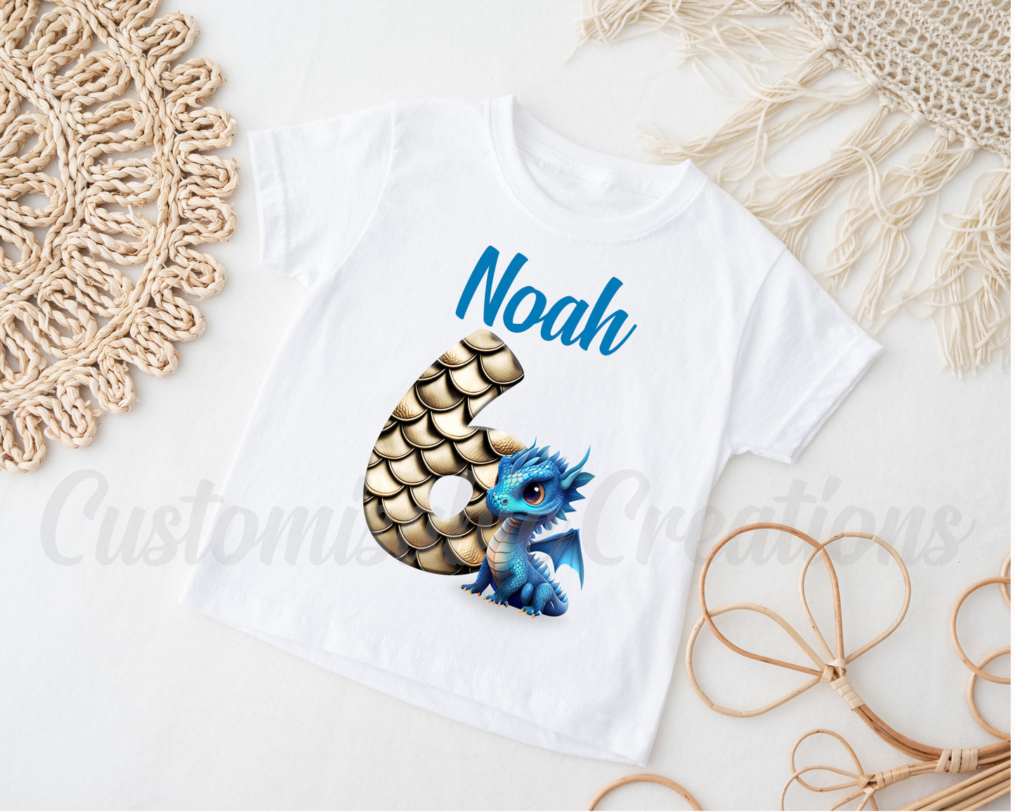 Blue Dragon Birthday T-shirt