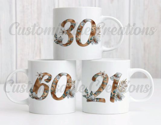 Floral Milestone Mug