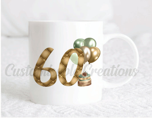 Golden Balloon Milestone Mug