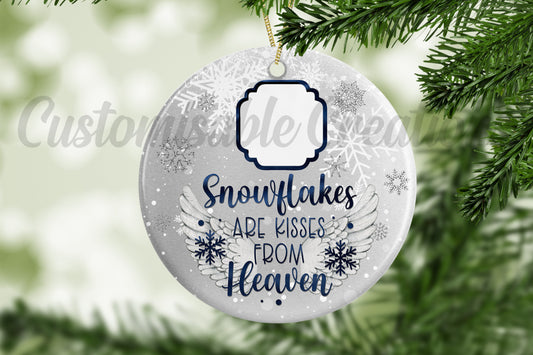 Christmas Snowflake Photo Bauble