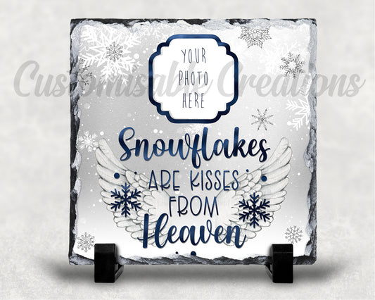 Christmas Snowflakes Photo slate