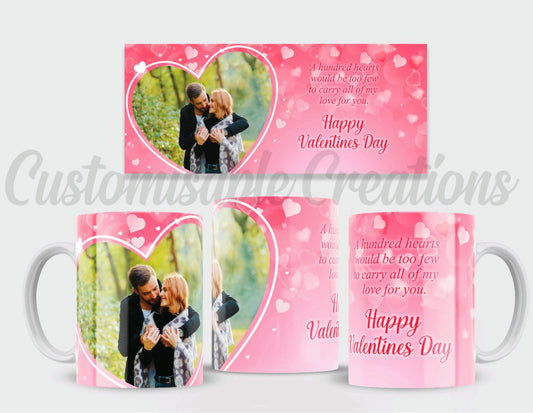 Valentine's Day Hundred Hearts Mug